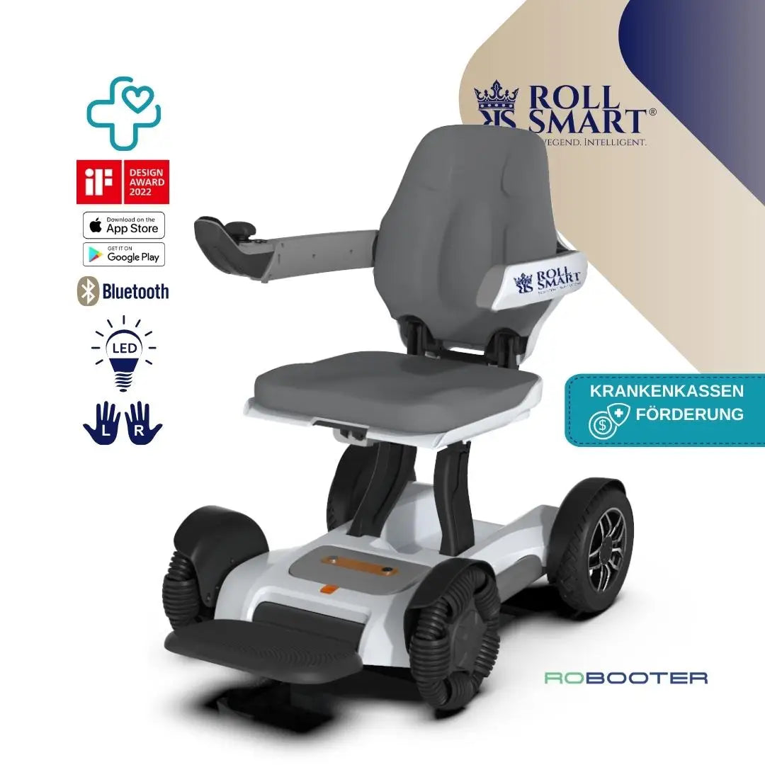 Roll smart® robooter elektrorollstuhl handsteuerung app,