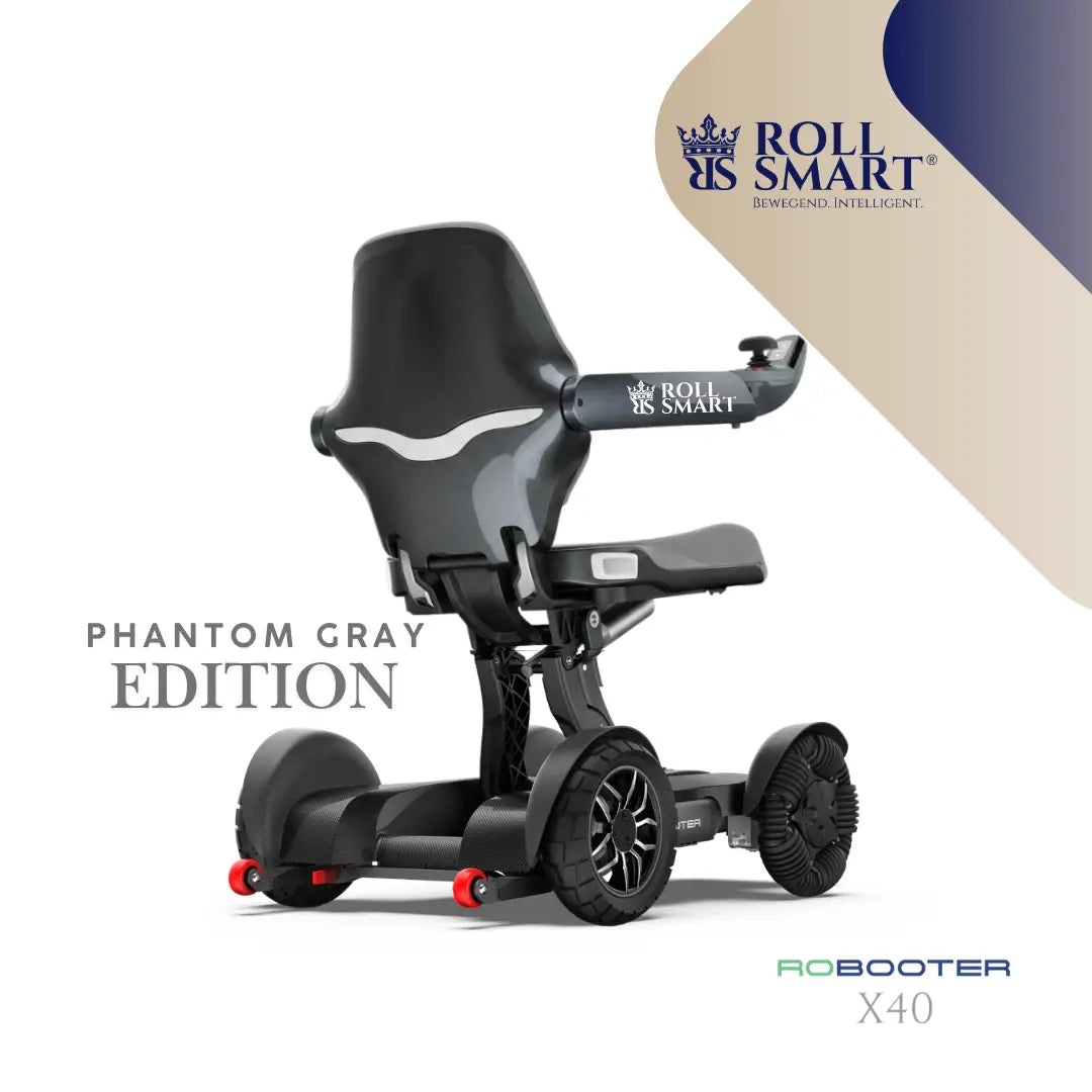 Roll smart robooter x40, elektro-falt-rollstuhl, automatisch faltbar